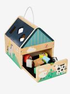 Casa com formas em madeira FSC® multicolor 