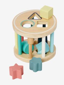 Brinquedos-Primeira idade-Caixa com formas cilíndricas Montessori, em madeira FSC®
