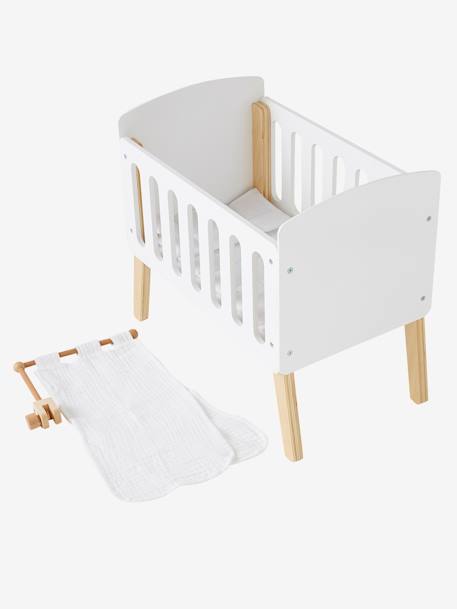 Dossel para cama de boneca branco 