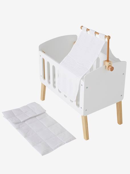 Dossel para cama de boneca branco 