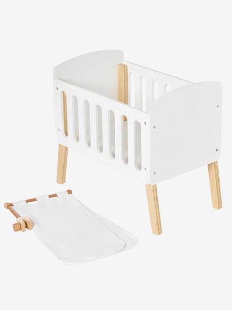 Dossel para cama de boneca branco 