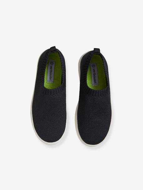 Ténis slip-on, ecorresponsáveis, para menina PRETO ESCURO LISO 