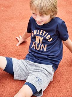 Menino 2-14 anos-Roupa de desporto-Conjunto de desporto, t-shirt e bermudas, efeito 2 em 1, para menino