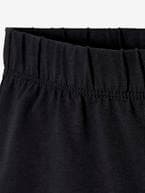 Lote de 2 shorties para menina PRETO ESCURO BICOLOR/MULTICOLO+Rosa claro liso 