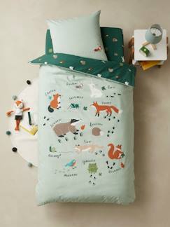 Natureza-Têxtil-lar e Decoração-Roupa de cama criança-Capas de edredon-Capa de edredon + fronha de almofada para criança, algodão bio*, Mundo dos Animais