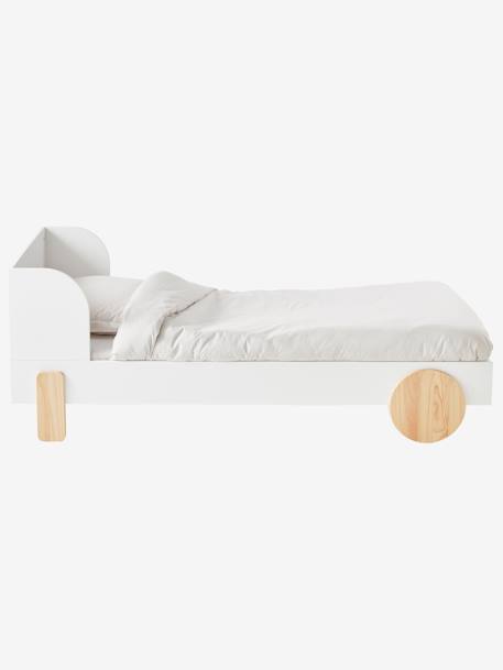 Cama evolutiva para criança, Rollie BRANCO CLARO LISO 