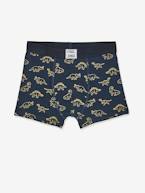 Lote de 5 boxers stretch Dino, para menino AZUL ESCURO ESTAMPADO 