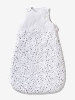 Têxtil-lar e Decoração-Saco de bebé sem mangas, tema Nuvem Branca
