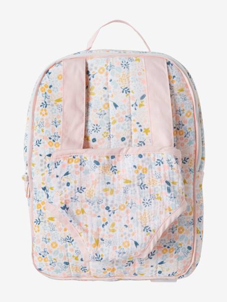 Mochila para transportar bonecas rosa 