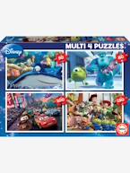 Lote de 4 puzzles progressivos, de 50 a 150 peças, Multi 4 Disney® Pixar, da EDUCA AZUL ESCURO LISO COM MOTIVO 