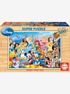 Puzzle de 100 peças, O  Maravilhoso Mundo da Disney®, EDUCA AZUL ESCURO LISO COM MOTIVO 