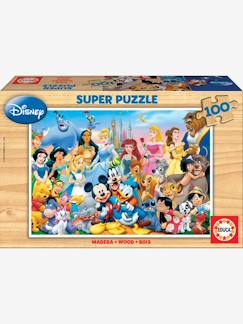 Brinquedos-Jogos educativos-Puzzle de 100 peças, O  Maravilhoso Mundo da Disney®, EDUCA