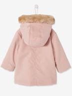 Parka 3 em 1, para bebé menina AZUL ESCURO LISO+ROSA CLARO LISO COM MOTIVO 