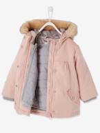 Parka 3 em 1, para bebé menina AZUL ESCURO LISO+ROSA CLARO LISO COM MOTIVO 