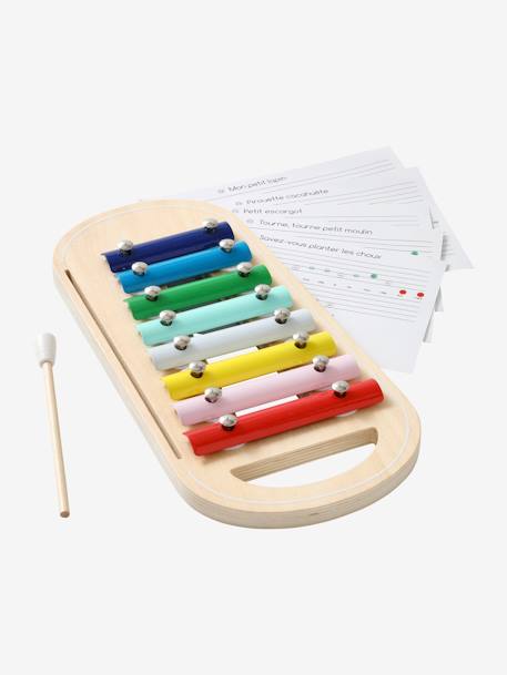 Xilofone com partituras Montessori multicolor 