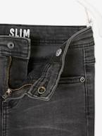 Jeans slim morfológicos 'waterless', medida das ancas ESTREITA, para menino AZUL ESCURO DESBOTADO+AZUL ESCURO LISO+CINZENTO ESCURO LISO COM MOTIV+double stone 