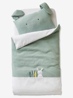 Toda a Seleção-Têxtil-lar e Decoração-Roupa de cama bebé-Capas de edredon-Capa de edredon, para bebé, tema Coelho verde