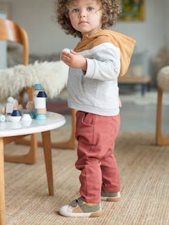 Malhas, Calças e Jeans-Bebé 0-36 meses-Camisolas, casacos de malha, sweats-Casacos-Casaco com fecho e capuz, para bebé menino