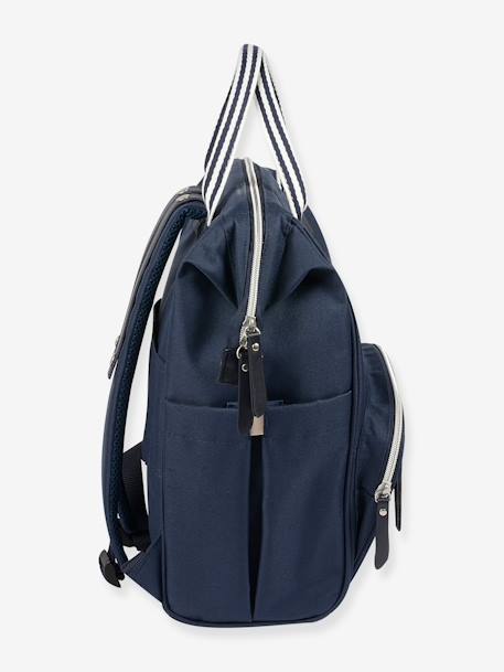 Mochila muda-fraldas Wellington, da BEABA AZUL ESCURO LISO+CINZENTO MEDIO LISO 