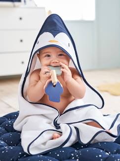 Preparar a chegada do bebé - O banho-Têxtil-lar e Decoração-Roupa de banho-Capas de banho-Caixa com capa de banho + luva, Pinguim