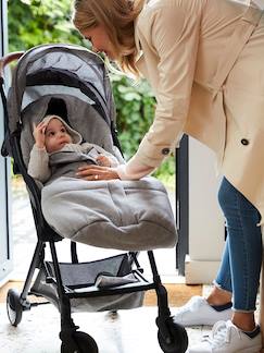 Capa para carrinho de bebé, em moletão, forro em jersey