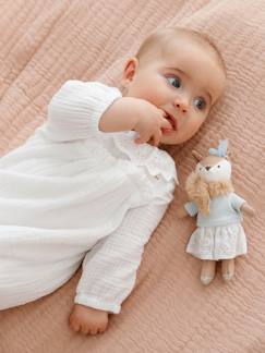 Macacão em gaze de algodão, com forro, para bebé