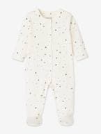 Lote de 2 pijamas, em algodão bio, para recém-nascido ROSA CLARO LISO COM MOTIVO 