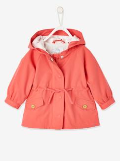 Bebé 0-36 meses-Parka com capuz, para bebé menina