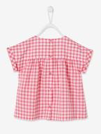 Blusa com estampado vegetal, para bebé menina ROSA MEDIO QUADRADOS 