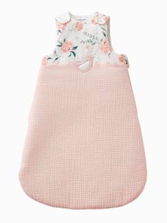 Têxtil-lar e Decoração-Saco de bebé sem mangas, em gaze de algodão, Eau de Rose