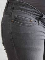 Jeans slim, entrepernas 78 cm, para grávida Ganga cinza 