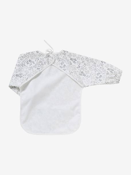 Babete impermeável macio do bebê com mangas compridas, blusa de