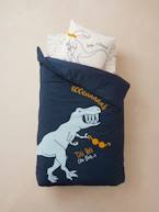 Conjunto de cama, para criança Magicouette®, Dinossauros AZUL ESCURO LISO COM MOTIVO 