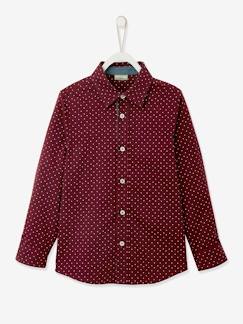 -Camisa estampada às bolas, para menino