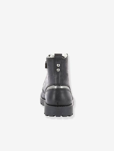 Botas para menina, Grooke da KICKERS® PRETO MEDIO LISO COM MOTIVO 