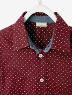 Camisa estampada às bolas, para menino AZUL CLARO ESTAMPADO+CASTANHO ESCURO ESTAMPADO+verde-abeto 