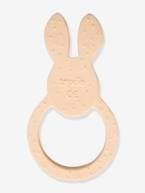 Natural rubber round teether - da TRIXIE ROSA CLARO LISO COM MOTIVO 