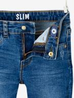 Jeans slim morfológicos 'waterless', medida das ancas ESTREITA, para menina AZUL ESCURO DESBOTADO+AZUL ESCURO LISO+PRETO ESCURO LISO 