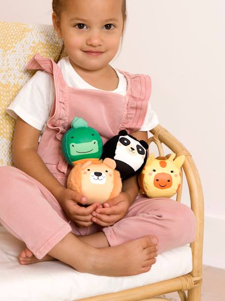 As Dooballs - Conjunto de 4 bolas em forma de bonecos-doudou - BABYTOLOVE multicolor+multicolor+multicolor 