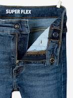 Jeans Superflex, para menino AZUL ESCURO DESBOTADO+AZUL ESCURO LISO 