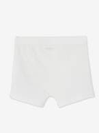 Lote de 7 boxers stretch Dinossauros, para menino BRANCO CLARO LISO 