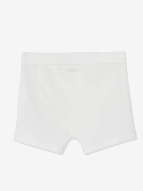 Lote de 7 boxers stretch Dinossauros, para menino BRANCO CLARO LISO 