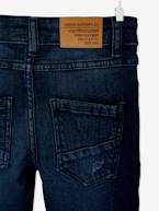 Jeans Superflex, para menino AZUL ESCURO DESBOTADO+AZUL ESCURO LISO 