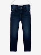 Jeans Superflex, para menino AZUL ESCURO DESBOTADO+AZUL ESCURO LISO 