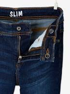 Jeans slim morfológicos 'waterless', medida das ancas ESTREITA, para menino AZUL ESCURO DESBOTADO+AZUL ESCURO LISO+CINZENTO ESCURO LISO COM MOTIV+double stone 