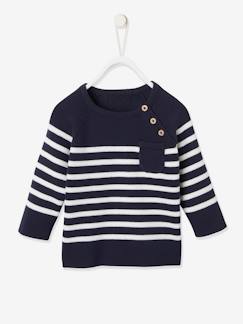 Bebé 0-36 meses-Camisolas, casacos de malha, sweats-Camisola estilo marinheiro, para bebé