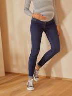 Jeans skinny, para grávida AZUL ESCURO LISO 
