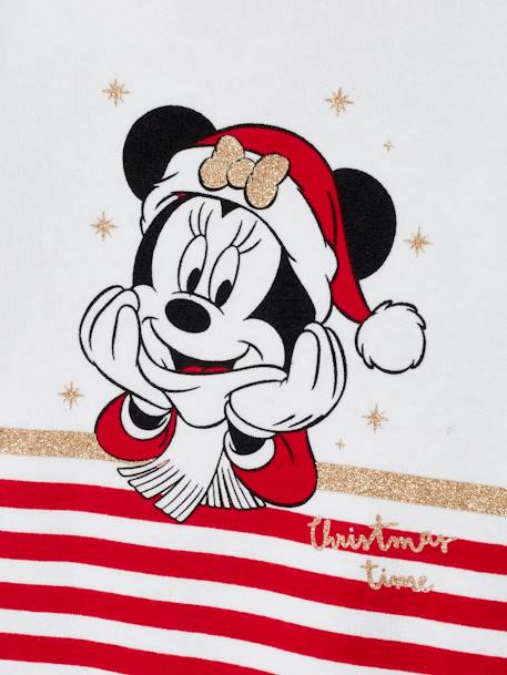 Pijama de Natal Minnie da Disney®, para bebé BRANCO CLARO LISO COM MOTIVO 