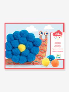 Brinquedos-Atividades artísticas-As minhas Primeiras Colagens com pompons - Animais muito suaves - DJECO
