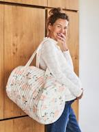 Saco muda-fraldas Baby Roll, em gaze de algodão BRANCO CLARO ESTAMPADO+BRANCO MEDIO ESTAMPADO 